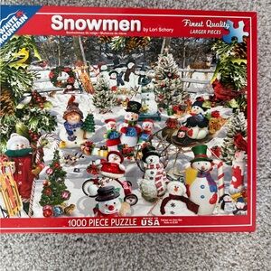 White Mountain Snowmen Holiday Puzzle